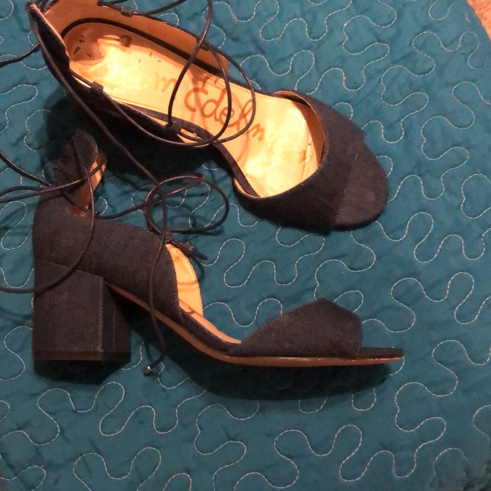 Blue sandals